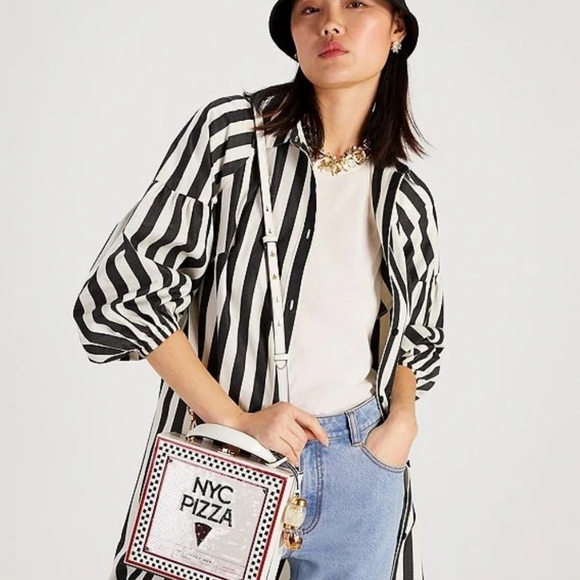 🔹❣️ Host Pick 🔹❣️ 🔆🍕 Kate Spade Sliced 3D Pizza Box Crossbody Bag 🔆🍕 (NIP) - Picture 6 of 7
